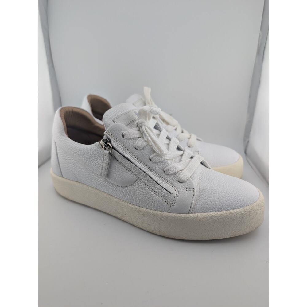 Giuseppe Zanotti Men's Size 9 White Leather Sneakers EU 42 Low Top Shoes